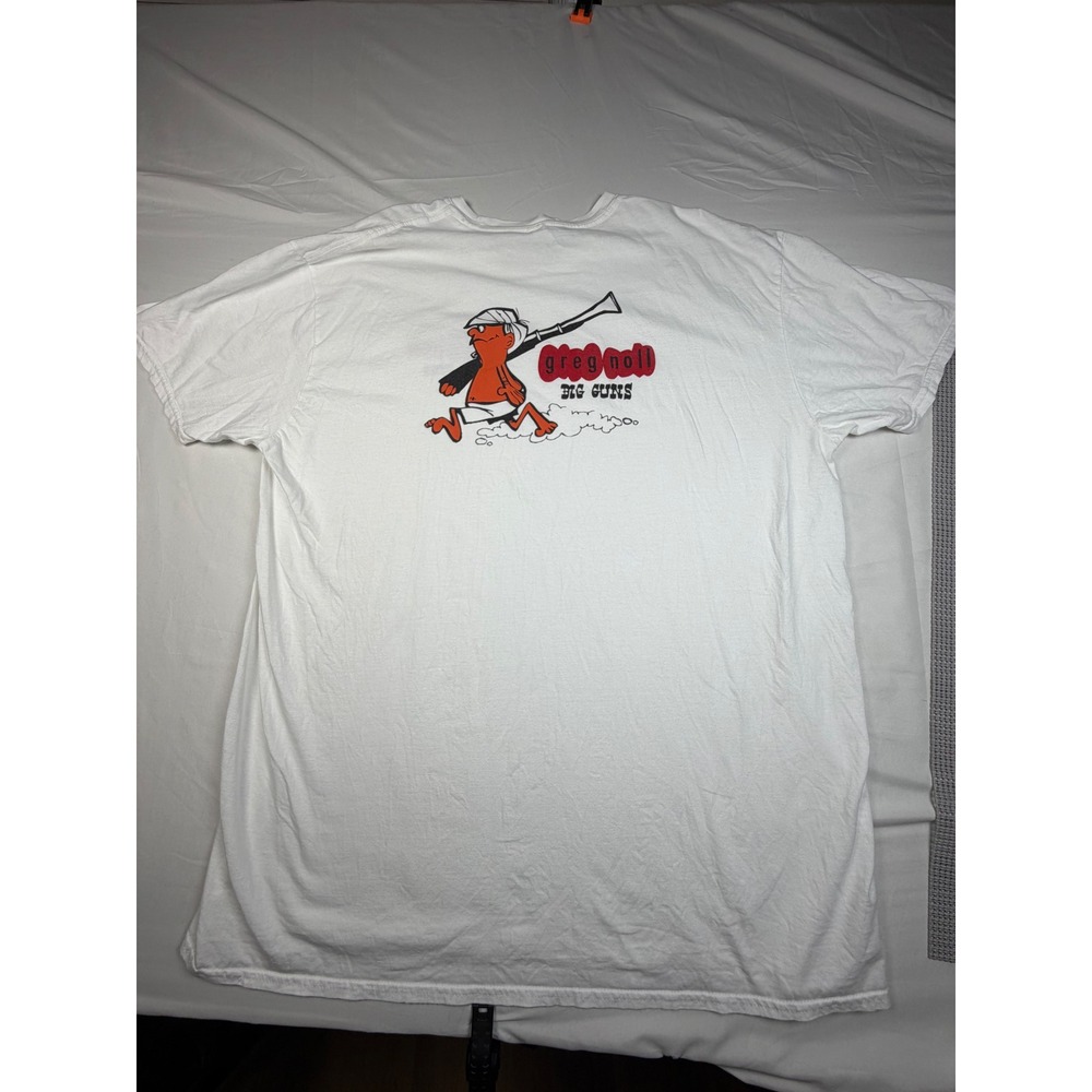 Greg Noll Big Guns Surf T-Shirt White Mens 2XL fits XL Gilda Softstyle Graphic
